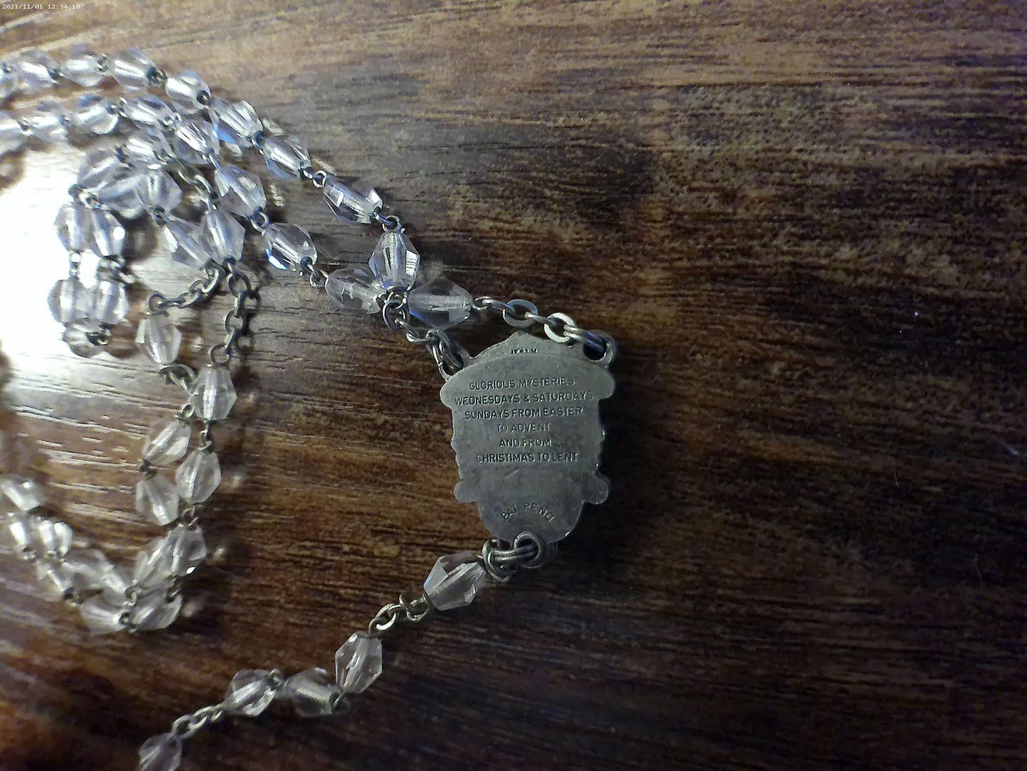 1930's Glass Bead Rosary